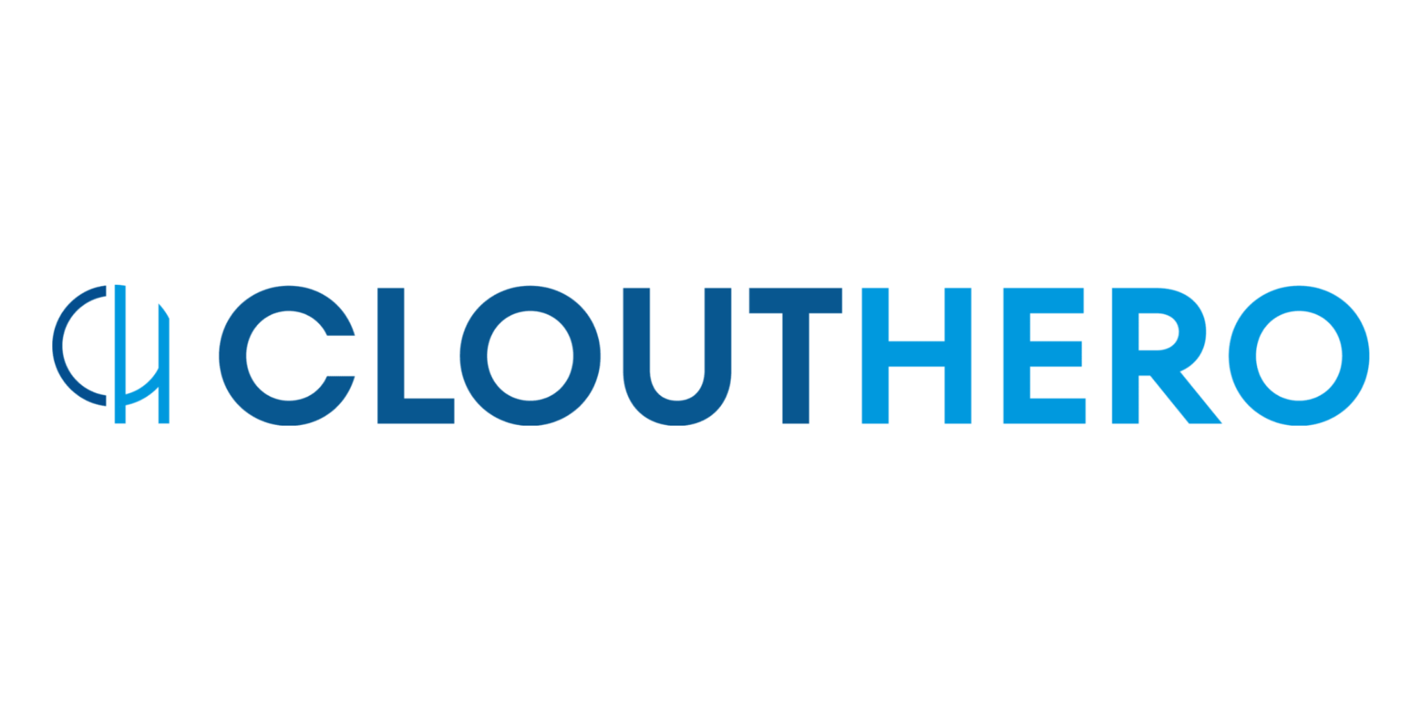Logo of CloutHero featuring a modern design with blue tones and stylized letters