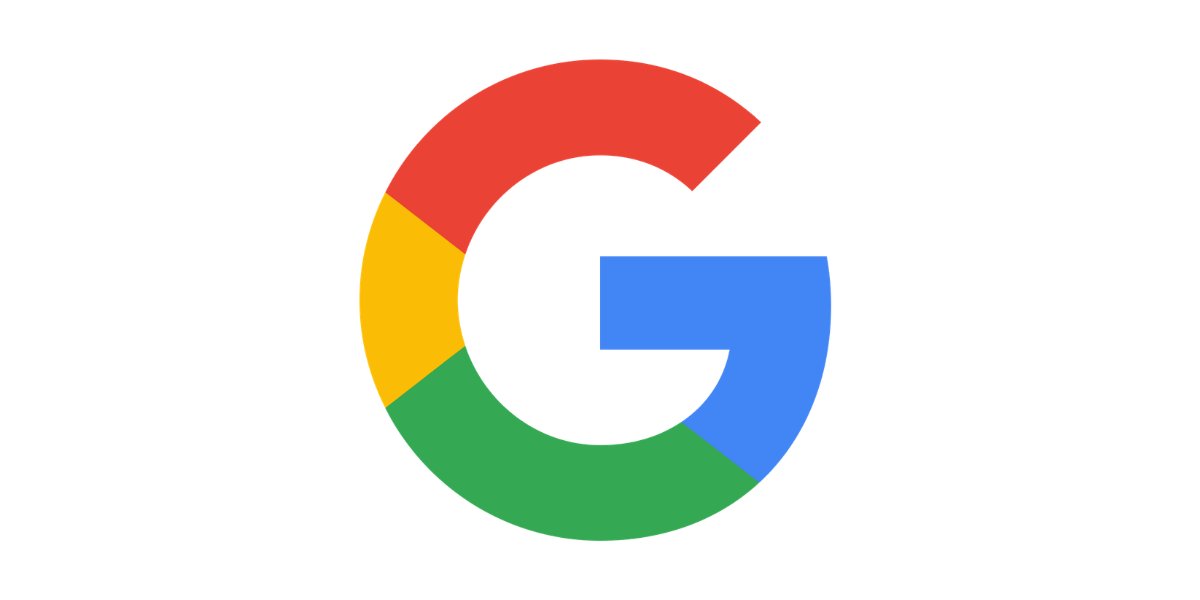 Google logo featuring multicolored stylized letters on a white background