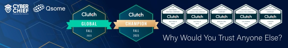 Awards and badges for Cyber Chief and Qsome showcasing their achievements and trustworthiness