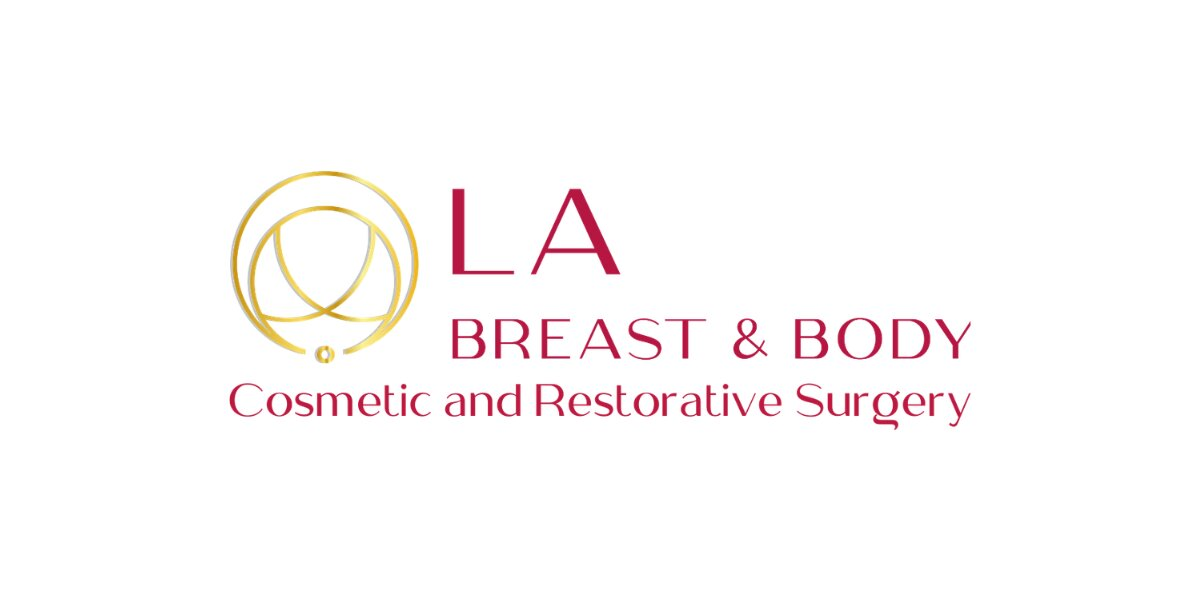 Logo for LA Breast & Body Cosmetic and Restorative Surgery with elegant design