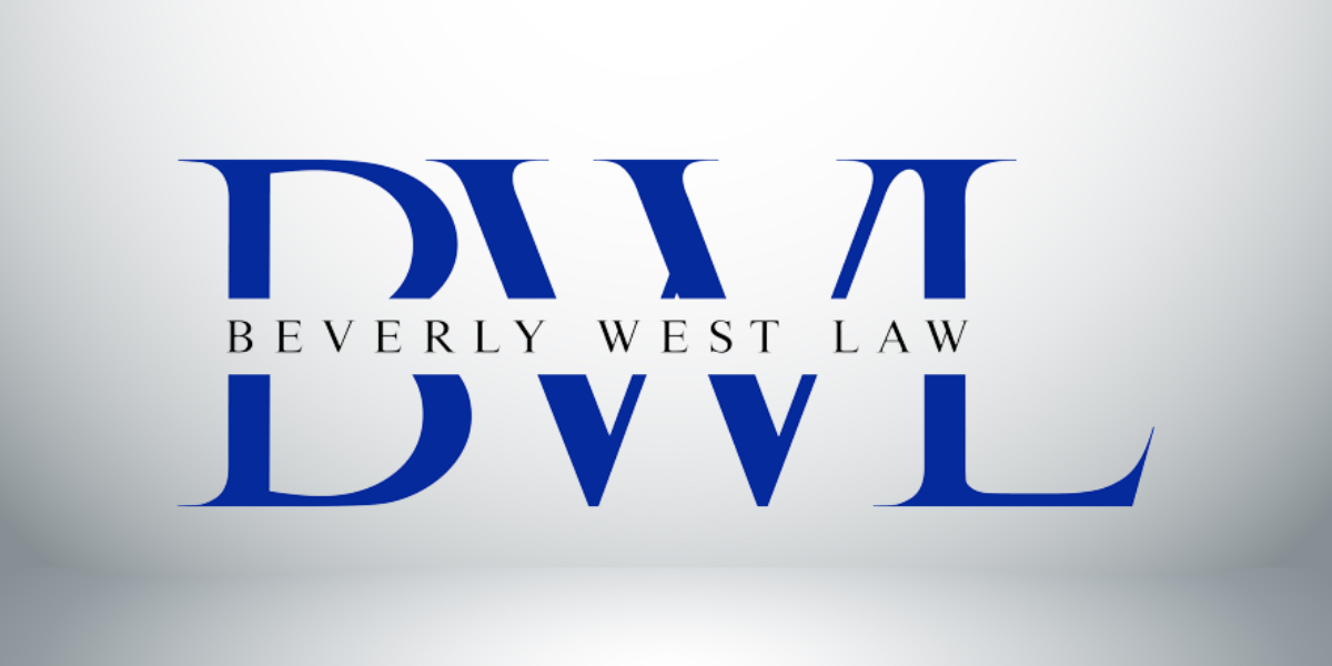 Logo of Beverly West Law featuring the initials BWL in blue letters