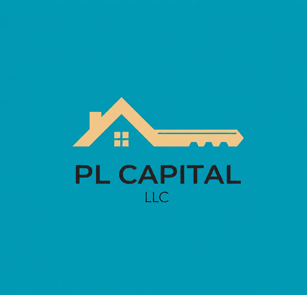 Logo featuring a house and key design with PL CAPITAL LLC text