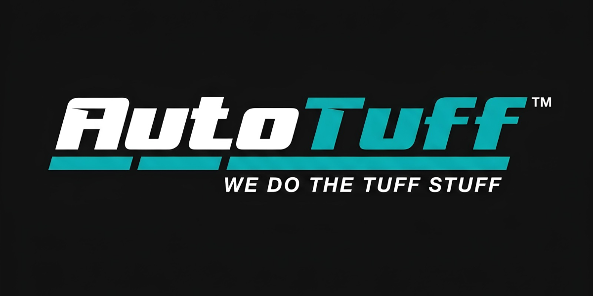 Logo of AutoTuff with slogan "We do the Tuff Stuff" on a black background