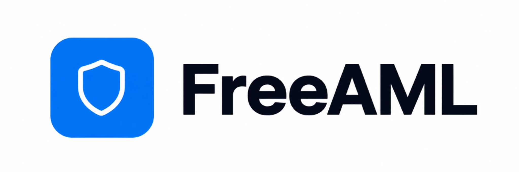 Logo of FreeAML featuring a shield icon and bold text.